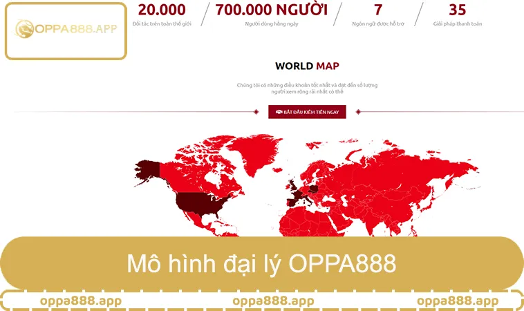 Mô hình doanh thu rõ ràng giúp đại lý OPPA888 tăng thu nhập